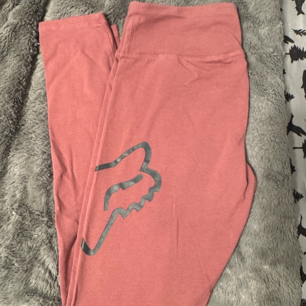 Fox Kids Coral Leggings with Logo